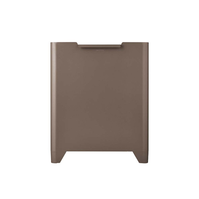 Poubelle cuisine de tri sélectif 2x20L avec seaux Taupe