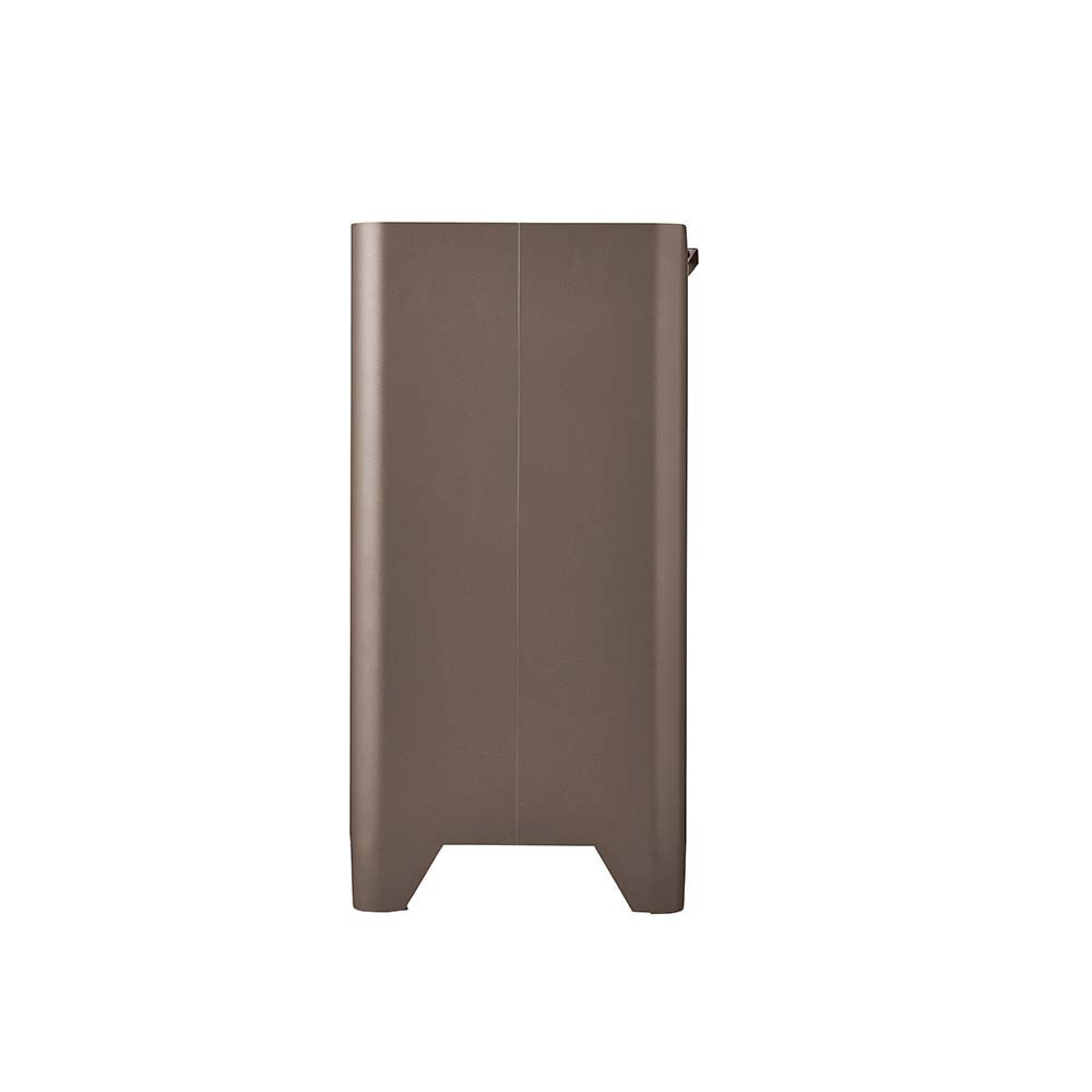 Poubelle cuisine de tri sélectif 2x20L avec seaux Taupe