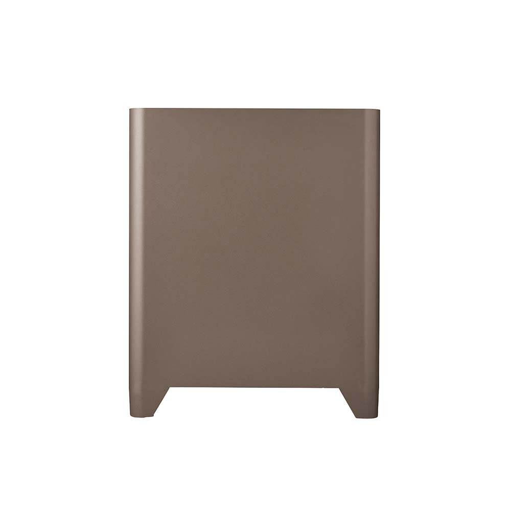Poubelle cuisine de tri sélectif 2x20L avec seaux Taupe