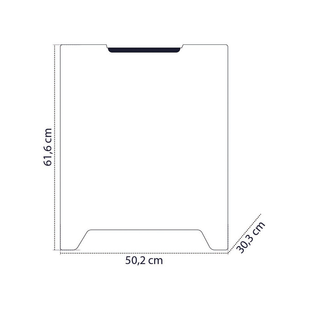 Poubelle cuisine de tri sélectif 2x20L avec seaux Taupe