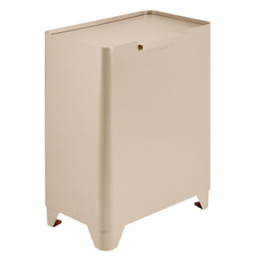 Poubelle cuisine de tri sélectif 2x20L avec seaux Beige Astral
