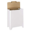 Poubelle cuisine de tri sélectif 2x30L Blanc Coton