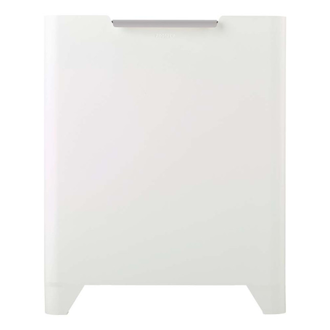 Poubelle cuisine de tri sélectif 2x30L Blanc Coton/Gris galet