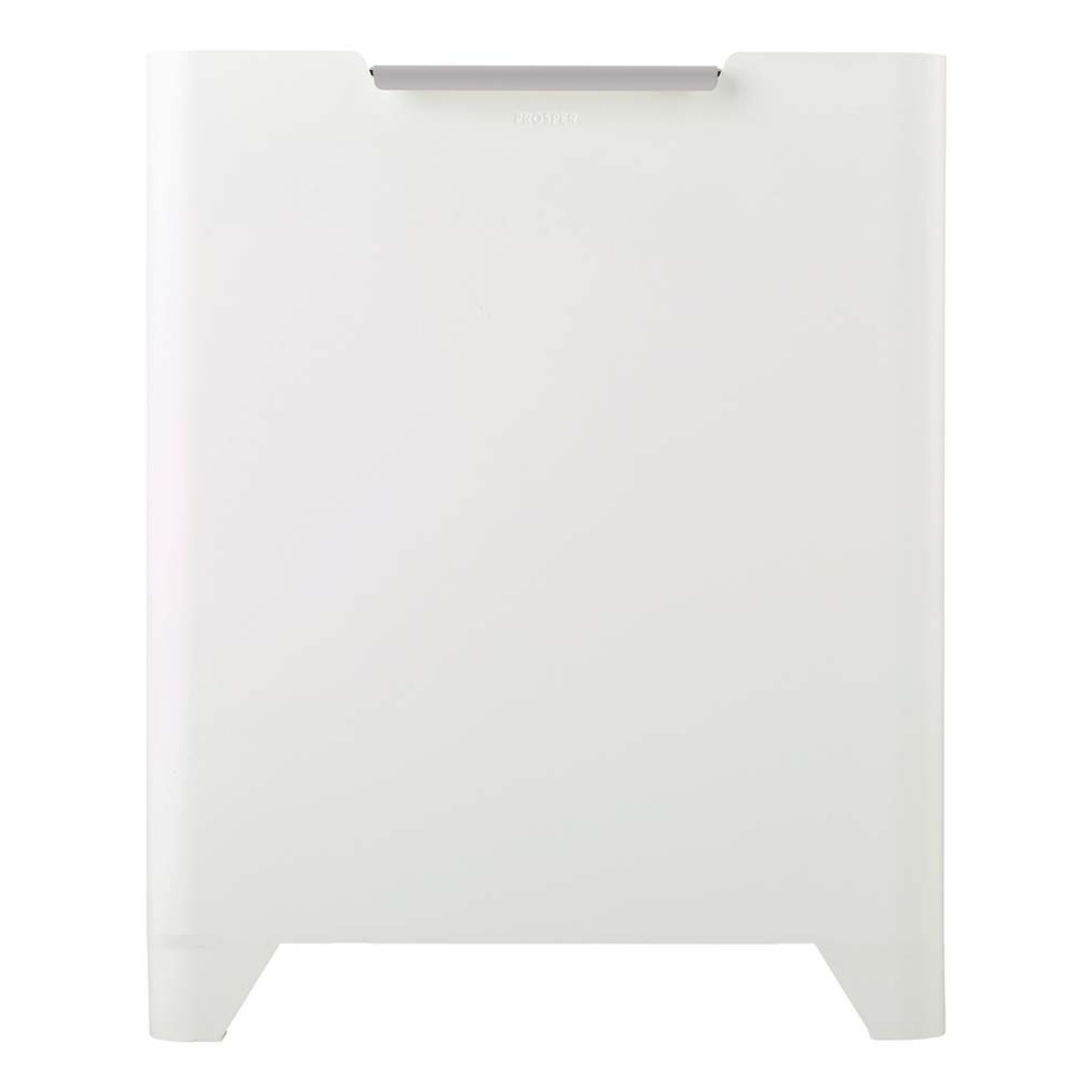 Poubelle cuisine de tri sélectif 2x30L Blanc Coton/Gris galet Poubelle cuisine de tri sélectif 2x30L Blanc Coton/Gris galet