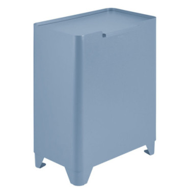 Poubelle cuisine de tri sélectif 2x30L Bleu Lavande