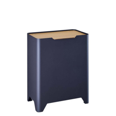 Poubelle cuisine de tri sélectif 2x30L Bleu Minéral