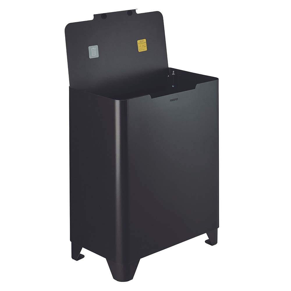 Poubelle cuisine de tri sélectif 2x30L Noir Basalte Poubelle cuisine de tri sélectif 2x30L Noir Basalte