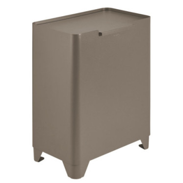Poubelle cuisine de tri sélectif 2x30L Taupe