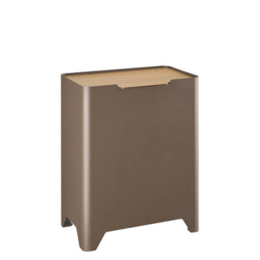 Poubelle cuisine de tri sélectif 2x30L Taupe