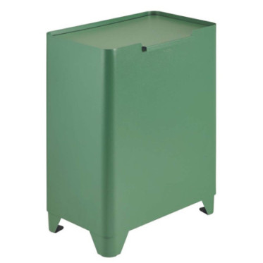 Poubelle cuisine de tri sélectif 2x30L Vert Natura