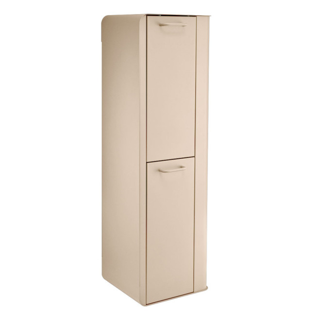 Poubelle cuisine de tri sélectif 2x20L avec seaux Beige Astral