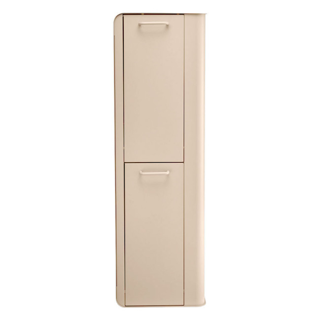 Poubelle cuisine de tri sélectif 2x20L avec seaux Beige Astral