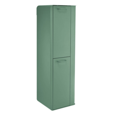 Poubelle cuisine de tri sélectif 2x20L avec seaux Vert Natura