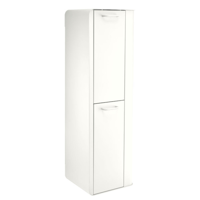 Poubelle cuisine de tri sélectif 2x20L avec seaux Blanc Coton Poubelle cuisine de tri sélectif 2x20L avec seaux Blanc Coton