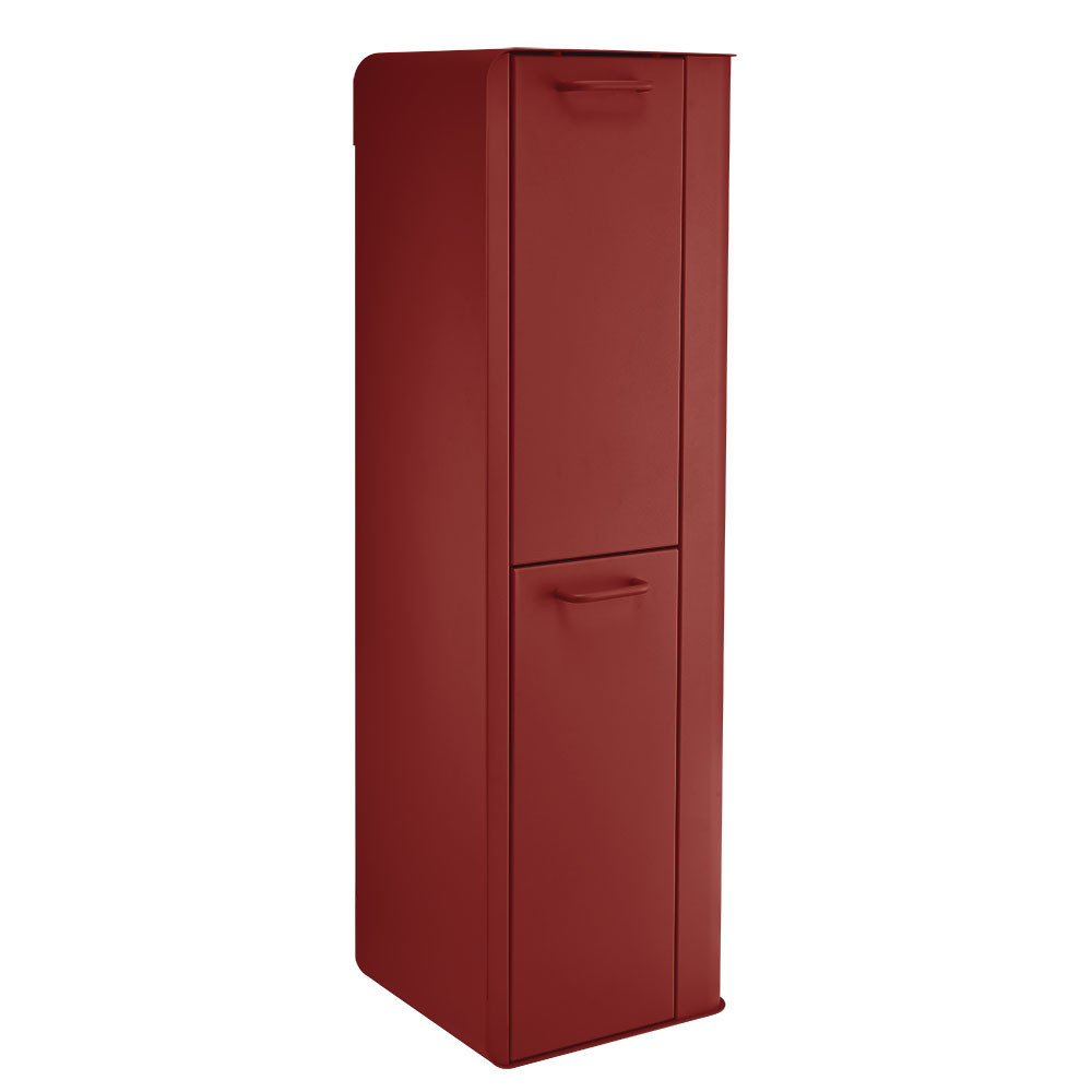Poubelle cuisine de tri sélectif 2x20L avec seaux Rouge Cerise