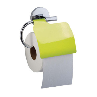 Dérouleur papier toilette à fixer Jaune Fluo