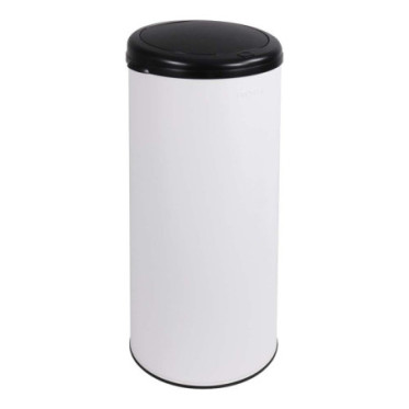 Poubelle cuisine à ouverture manuelle 45L Blanc Coton