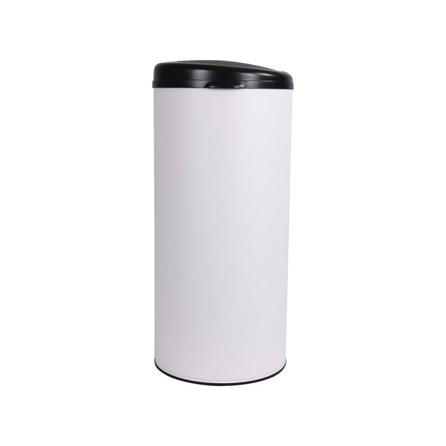 Poubelle cuisine à ouverture manuelle 45L Blanc Coton