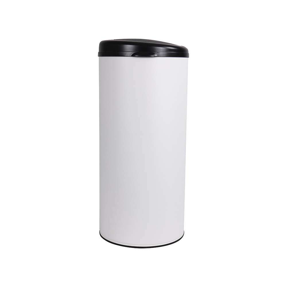 Poubelle cuisine à ouverture manuelle 45L Blanc Coton