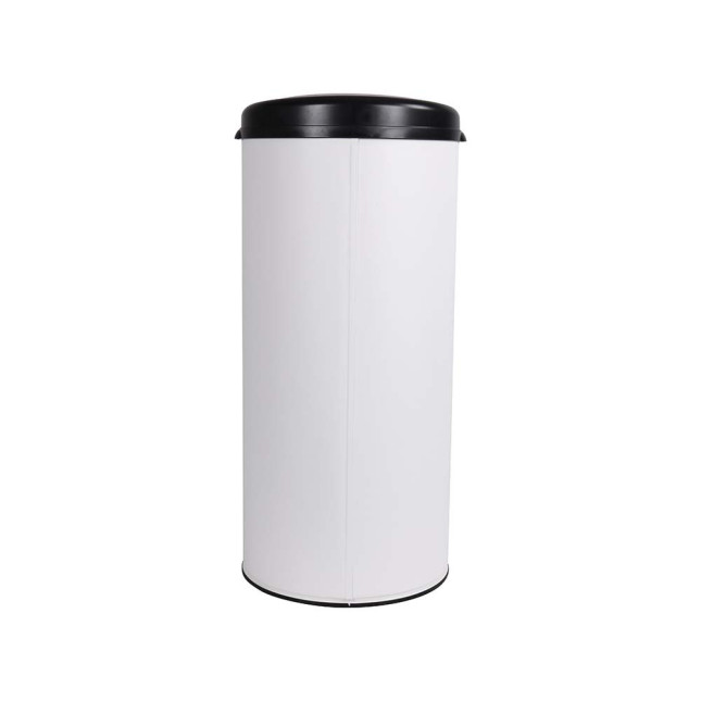 Poubelle cuisine à ouverture manuelle 45L Blanc Coton