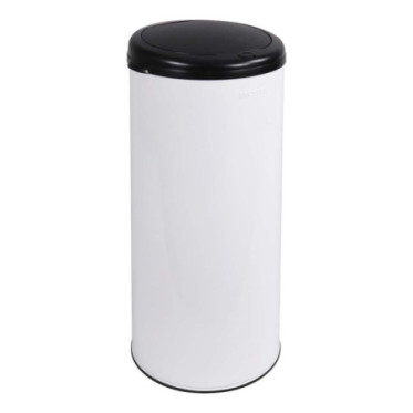 Poubelle cuisine à ouverture manuelle 45L Blanc Éclat