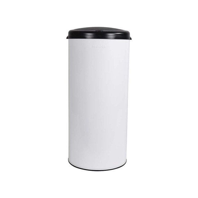 Poubelle cuisine à ouverture manuelle 45L Blanc Éclat