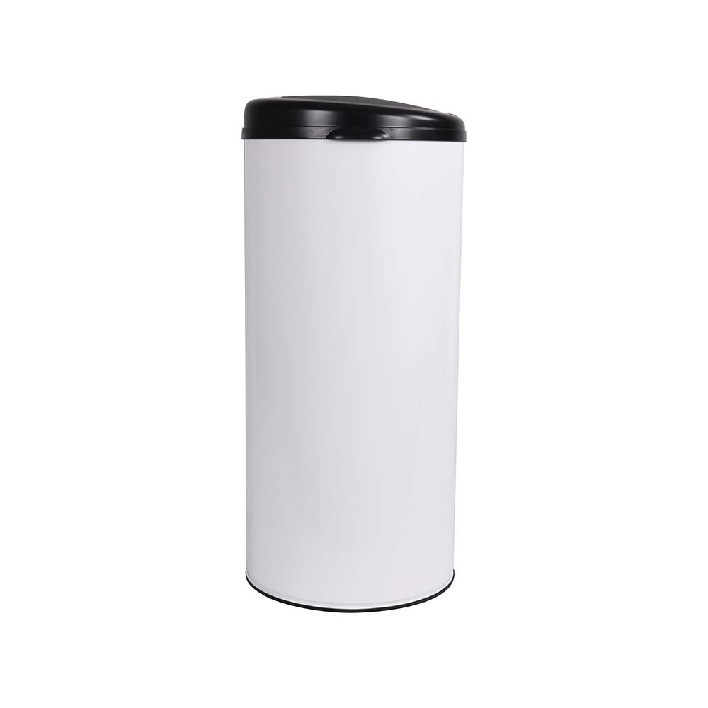 Poubelle cuisine à ouverture manuelle 45L Blanc Éclat