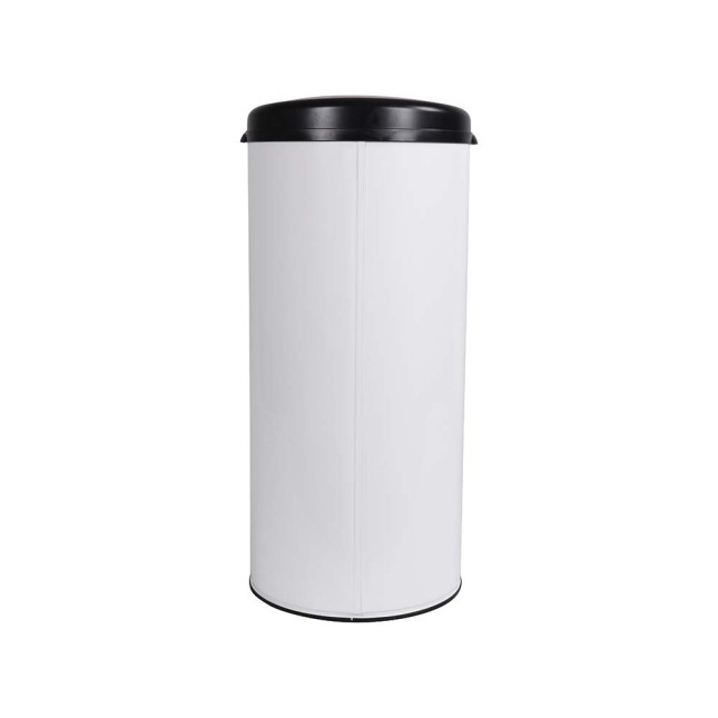 Poubelle cuisine à ouverture manuelle 45L Blanc Éclat