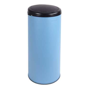 Poubelle cuisine à ouverture manuelle 45L Bleu Céleste