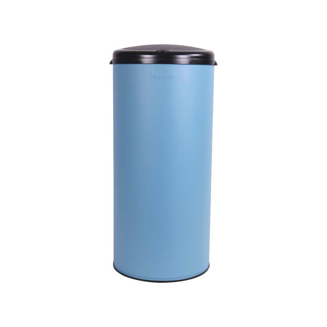 Poubelle cuisine à ouverture manuelle 45L Bleu Céleste