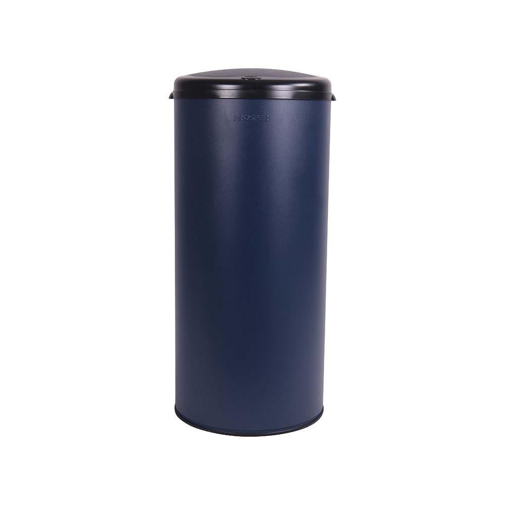 Poubelle cuisine à ouverture manuelle 45L Bleu Minéral