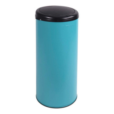 Poubelle cuisine à ouverture manuelle 45L Bleu Turquoise