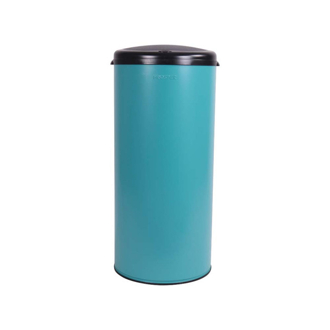 Poubelle cuisine à ouverture manuelle 45L Bleu Turquoise