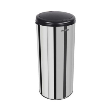 Poubelle cuisine à ouverture manuelle 45L Inox