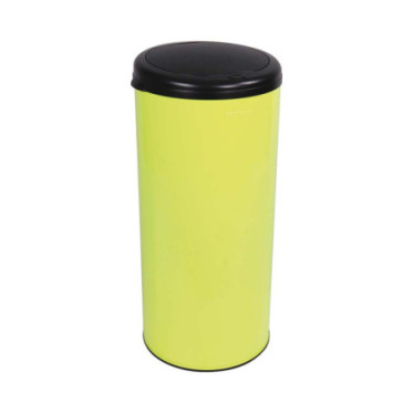 Poubelle cuisine à ouverture manuelle 45L Jaune Fluo