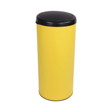 Poubelle cuisine à ouverture manuelle 45L Jaune Mimosa