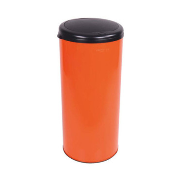 Poubelle cuisine à ouverture manuelle 45L Orange Clémentine