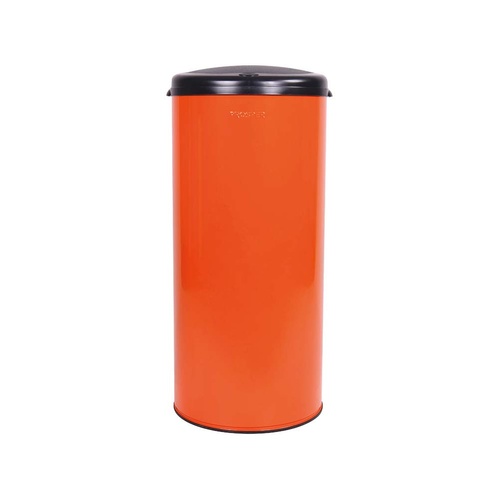 Poubelle cuisine à ouverture manuelle 45L Orange Clémentine