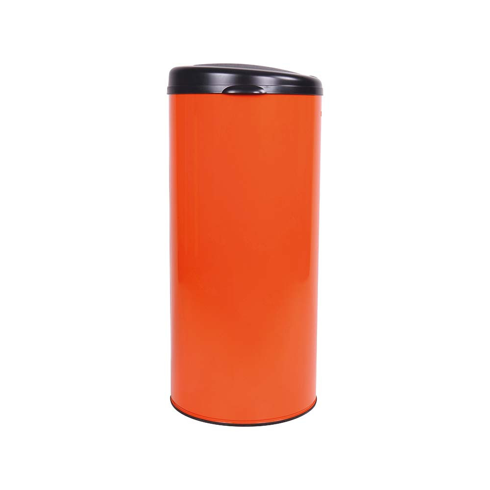 Poubelle cuisine à ouverture manuelle 45L Orange Clémentine