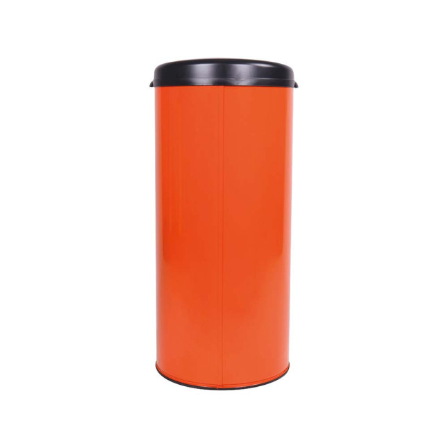 Poubelle cuisine à ouverture manuelle 45L Orange Clémentine