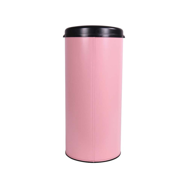 Poubelle cuisine à ouverture manuelle 45L Rose Dragée
