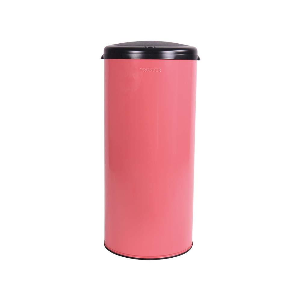 Poubelle cuisine à ouverture manuelle 45L Rose Litchi Poubelle cuisine à ouverture manuelle 45L Rose Litchi