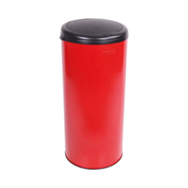 Poubelle cuisine à ouverture manuelle 45L Rouge Groseille