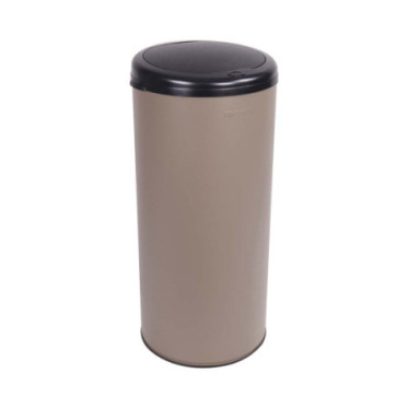 Poubelle cuisine à ouverture manuelle 45L Taupe
