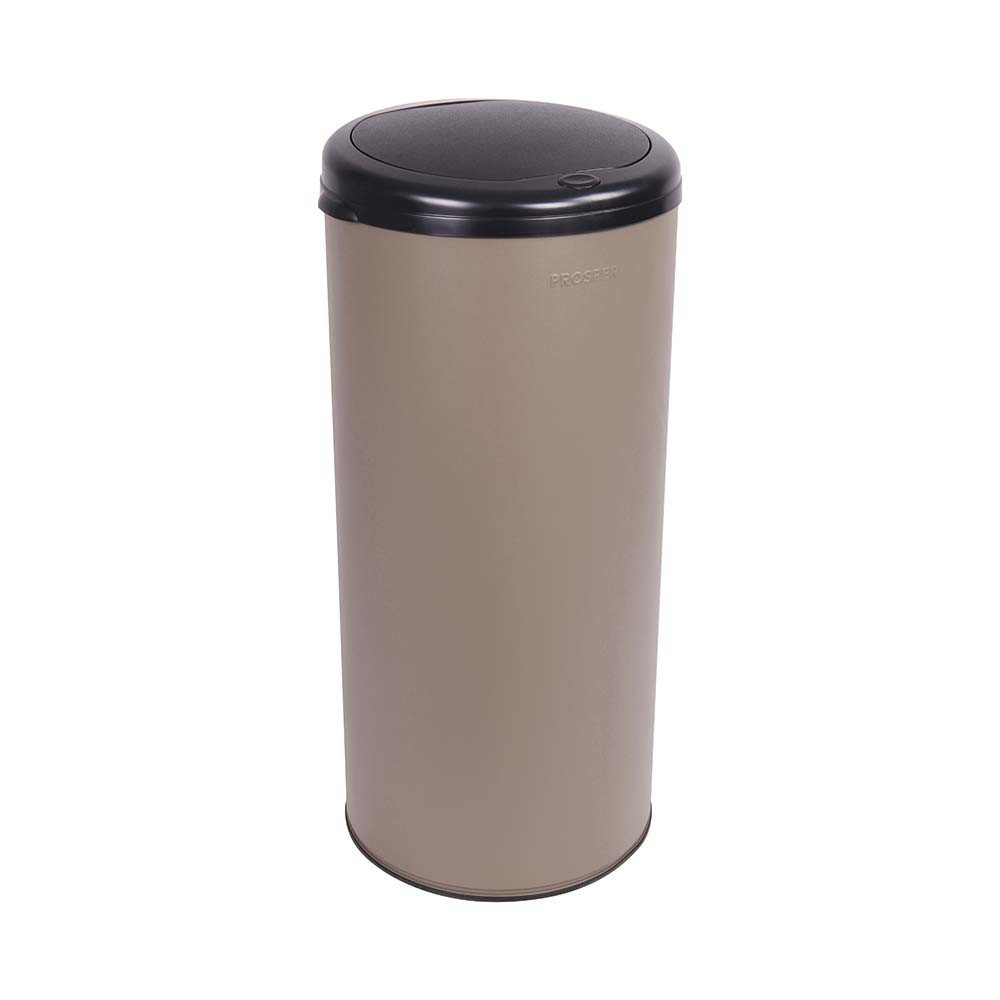 Poubelle cuisine à ouverture manuelle 45L Taupe Poubelle cuisine à ouverture manuelle 45L Taupe