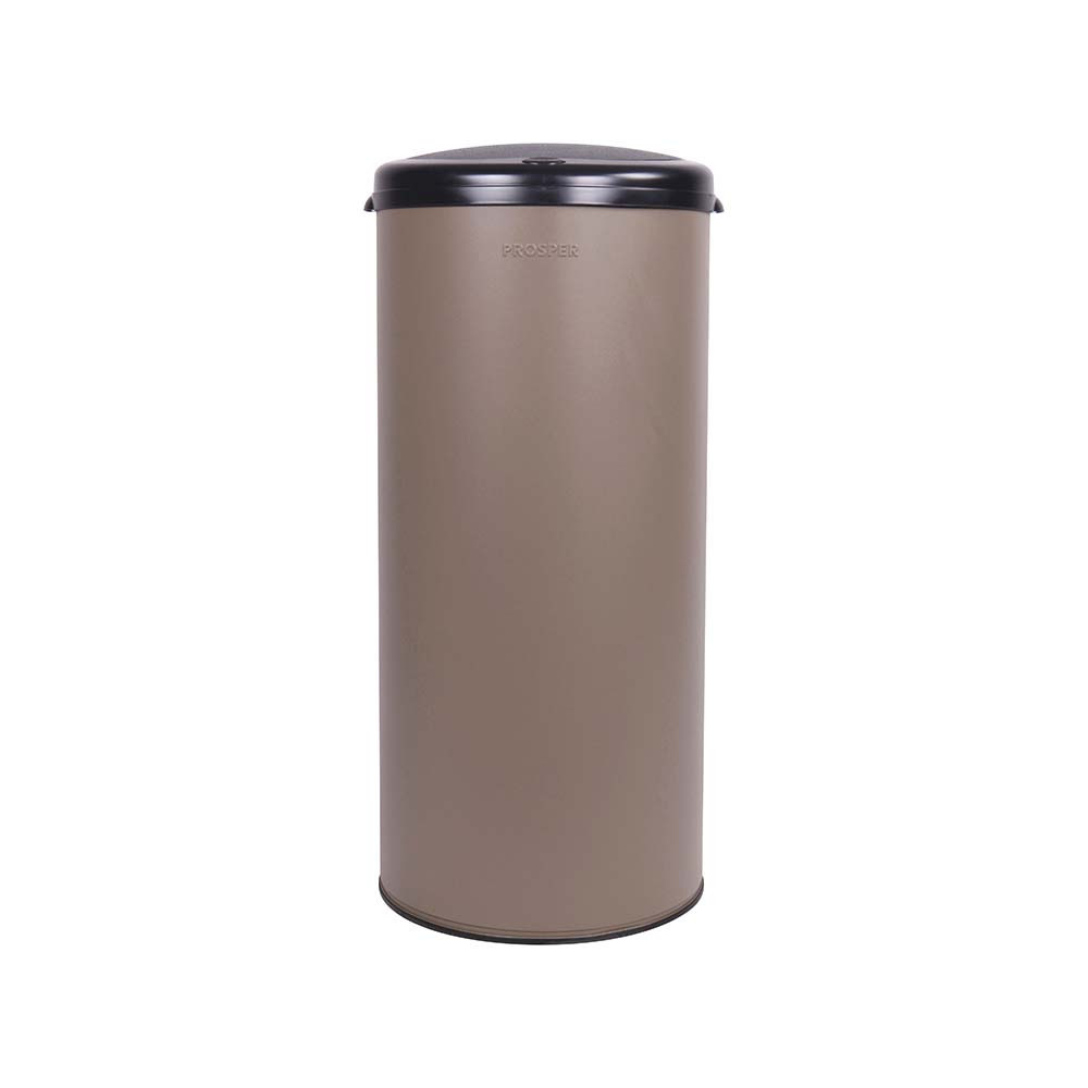 Poubelle cuisine à ouverture manuelle 45L Taupe