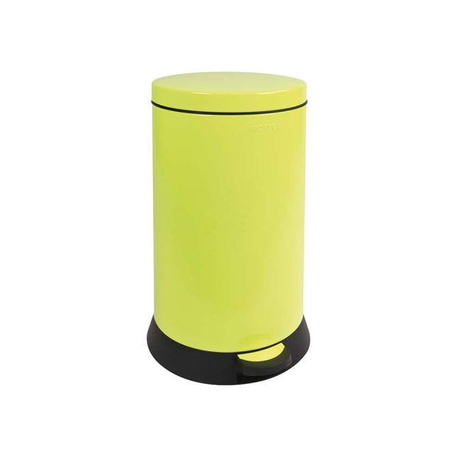 Poubelle de cuisine à pédale 20L Jaune Fluo