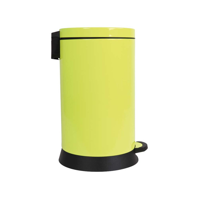 Poubelle de cuisine à pédale 20L Jaune Fluo