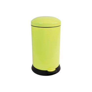 Poubelle de cuisine à pédale 20L Jaune Fluo