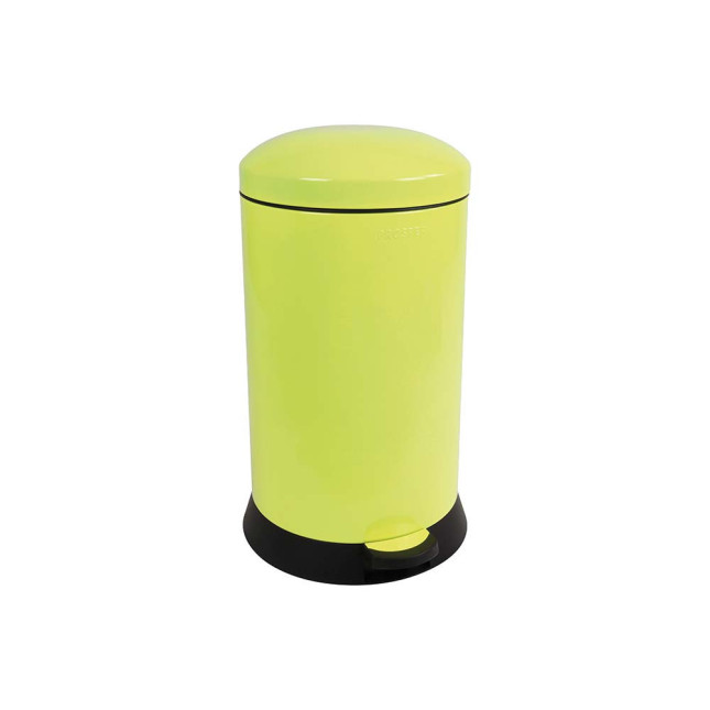 Poubelle de cuisine à pédale 20L Jaune Fluo